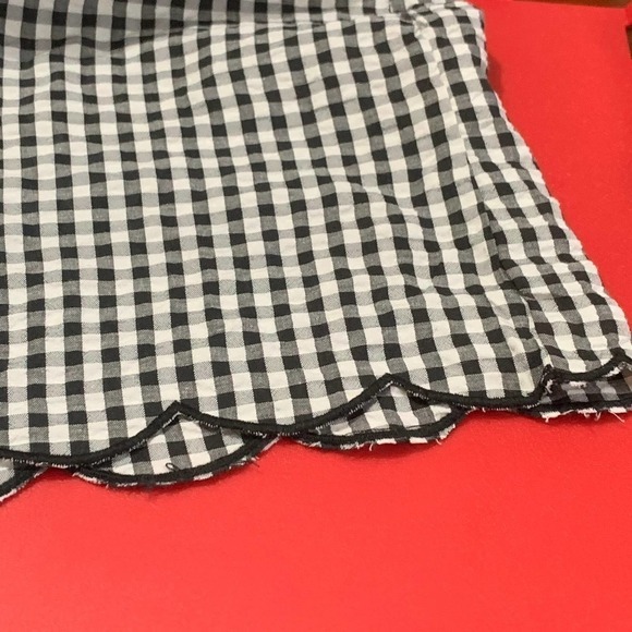 Evolutionary NWT Black White Gingham Printed Co-Ord Romper, Med - Picture 7 of 13